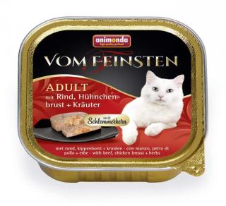 V.Feinsten CORE hovězí, kuřecí prsa + bylinky pro kočky 100g