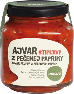 AJVAR Z PEČENÉ PAPRIKY ŠTIPĽAVÝ 300g | Zdravo