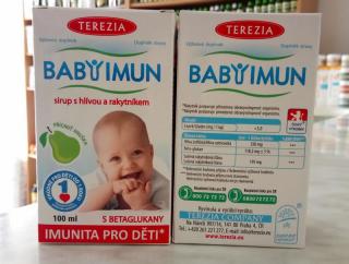 BABYIMUN sirup s hlívou a rakytníkem - přichuť hruška 100ml | TEREZIA COMPANY