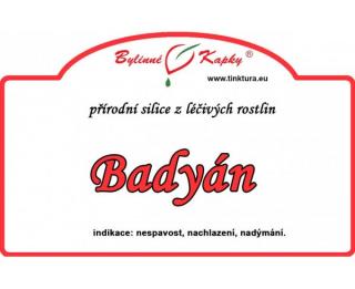 Badyán 100% přírodní silice - esenciální (éterický) olej 10 ml | Bylinné kapky