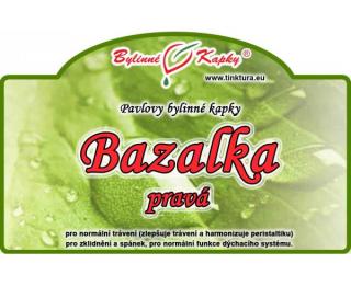 BAZALKA PRAVÁ kapky (tinktura) 50ml | Bylinné kapky