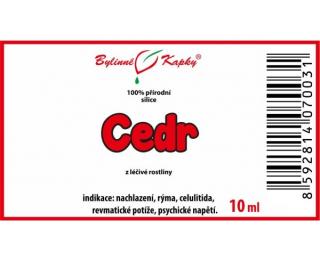 CEDR 100% přírodní silice 10ml | Bylinné kapky
