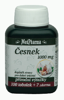 ČESNEK 1500 MG - 107 TOB. | ČESNEK 1000 MG - 107 TOB. | MEDPHARMA