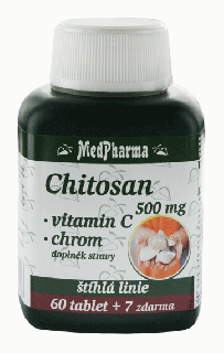 CHITOSAN 500 MG + CHROM + VITAMIN C - 67 TBL. | MEDPHARMA