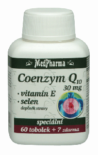 COENZYM Q10 30 MG + VITAMIN E + SELEN - 67 TOB. | MEDPHARMA