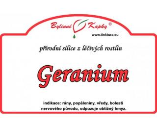 GERANIUM přírodní silice 10ml | Bylinné kapky