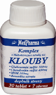GLUKOSAMIN + CHONDROITIN + MSM (KLOUBY) - 37 TBL. | MEDPHARMA