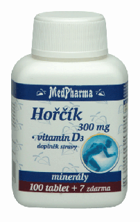 Hořčík 300 mg + vitamin D3, 107 tablet | MEDPHARMA
