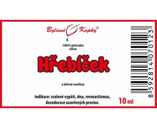 HŘEBÍČEK 100% přírodní silice 10ml | Bylinné kapky