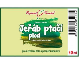 JEŘÁB ptačí plod kapky (tinktura) 50 ml | Bylinné kapky