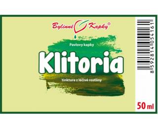 Klitoria kapky (tinktura) 50ml | Bylinné kapky