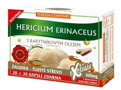 Korálovec ježatý se 100% rakytníkovým olejem 60 kapslí | Terezia Company