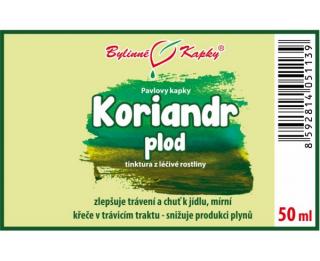 KORIANDR kapky (tinktura) 50ml | Bylinné kapky