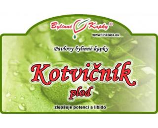 KOTVIČNÍK plod kapky (tinktura) 50 ml | Bylinné kapky