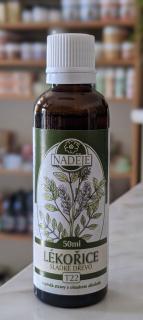 LÉKOŘICE sladké dřevo tinktura 50 ml | Naděje Podhorná