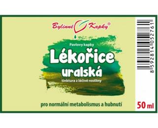 LÉKOŘICE URALSKÁ kapky (tinktura) 50ml | Bylinné kapky