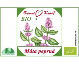 MÁTA PEPRNÁ BIO kapky (tinktura) 50ml Bylinné kapky