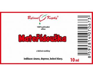 MATEŘÍDOUŠKA 100% přírodní silice 10ml | Bylinné kapky