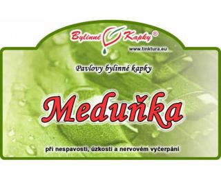 Meduňka- kapky (tinktura) 50ml | Bylinné kapky