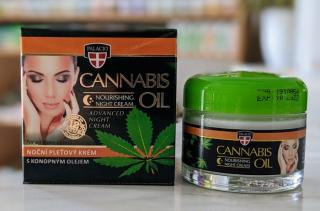 NOČNÍ PLEŤOVÝ KRÉM S KONOPNÝM OLEJEM 50ml | PALACIO