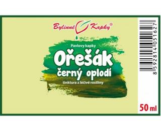 OŘEŠÁK ČERNÝ (americký) oplodí kapky (tinktura) 50 ml | Bylinné kapky