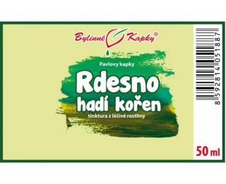 RDESNO HADÍ kořen kapky (tinktura) 50ml | Bylinné kapky
