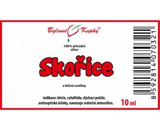 Skořice 100% přírodní silice - esenciální (éterický) olej 10 ml | Bylinné kapky