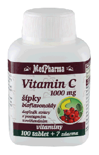Vitamin C 1000mg šípky bioflavonoidy 107 tab | MedPharma