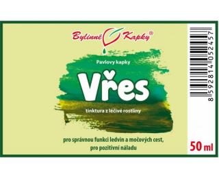 VŘES OBECNÝ kapky (tinktura) 50ml | Bylinné kapky