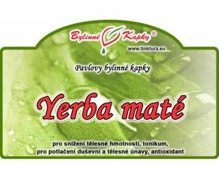 YERBA MATÉ kapky (tinktura) 50ml | Bylinné kapky