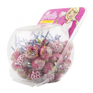 Barbie  Lollipop + bubble gum - lízátko se žvýkačkou  15g