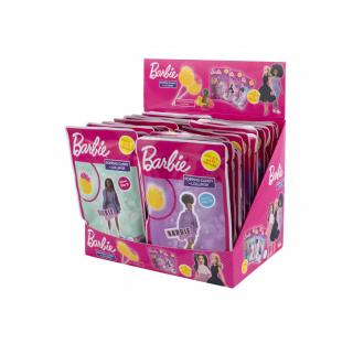 Barbie popping candy – lízátko s práskacím práškem a samolepkou 15g