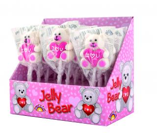 Jelly Bear Pop - lízátko medvídek se srdcem 18g