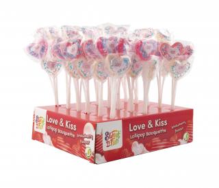 Love &amp; Kiss Lolly Bunch - lízátko kytice 4x10g