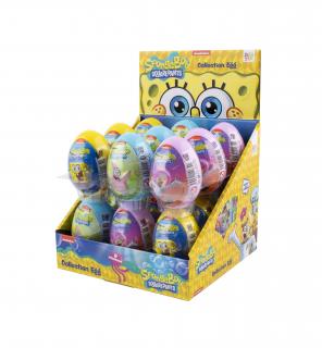 NÁHRADNÍ BALENÍ (Sponge Collection Bob Egg - překvapení s 3D reliéfem, hračkou a cukrovinkou 10g)