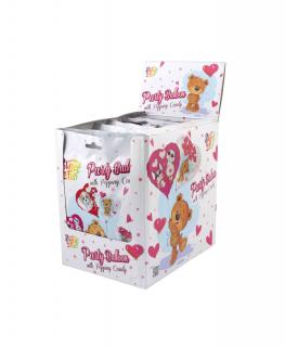 Party balloon popping candy - práskací prášek s balónkem srdce 8g