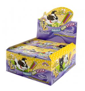 PET SURPRISE - žvýkačky v krabičce 28g