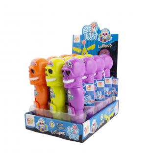 Skull Spin Pop - hračka s lízátkem 8g