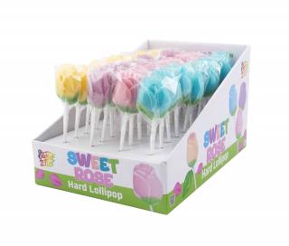 Sweet rose hard lollipop - lízátko růže 12g