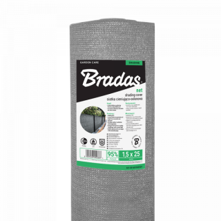 Bradas Stínící zahradní tkanina na pletivo 95%, 1,5x50m, 160g/m², šedá