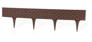 Gardenplast Zahradní palisáda Rattan Palisade 9,5 cm / 0,8 m hnědá 1 ks