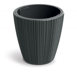 Květináč ORO DBOR300 29,9 cm - barva: tmavě šedá