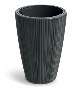 Květináč ORO DMOR400 39 cm - barva: tmavě šedá