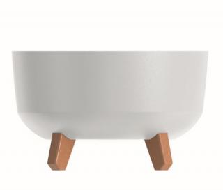 PROSPERPLAST Gracia low květináč DGRL240L, 3,8L, bílý, 23,5cm