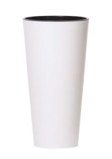 PROSPERPLAST Květináč TUBUS slim DTUS200, 20cm bílý