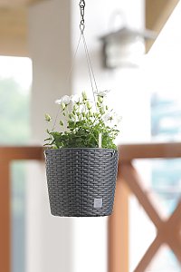 PROSPERPLAST Květináč závěsný Rato DRTW260 hnědý 6,5 L, 25,6cm
