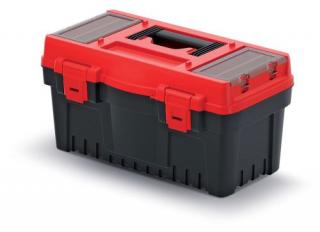 Prosperplast Plastový kufr na nářadí KEV5025 červený 47,6x26x25,6 cm