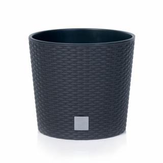 PROSPERPLAST Rato round květináč DRTUS250L, 11L, antracit, 25cm