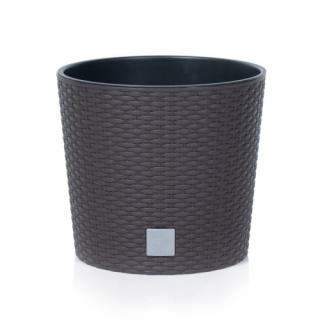 PROSPERPLAST Rato round květináč DRTUS250L, 11L, hnědý, 25cm