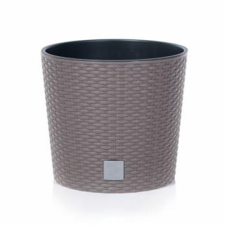 PROSPERPLAST Rato round květináč DRTUS400L,35L, mocca, 40cm